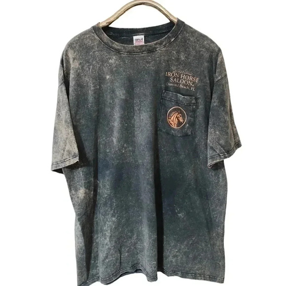Iron Horse Saloon Bike Week 04 Acid wash Tee. Size 2XL - Picture 2 of 6